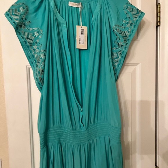 ✨RAMY BROOK-Ansley Flutter Sleeve Jumpsuit Malachite - Size Large. NWT - Picture 2 of 14